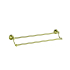 Clasico Double Towel Rail 800mm in Brushed Gold