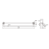 Clasico Double Towel Rail 800mm in Brushed Nickel