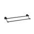 Clasico Double Towel Rail 800mm in Matt Black
