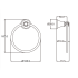 Clasico Towel Ring Chrome