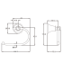 Clasico Paper Holder Chrome