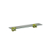 Clasico Glass Shelf in Brushed Gold