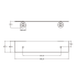 Clasico Glass Shelf in Matt Black
