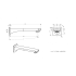 Nana Solid Brass Matte Black Bath Spout Wall Spout