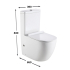 Two-Piece Rimless Flushing Toilet Suite Wall Faced Floor Mounted Toilet