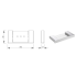 Aiko Square Soap Basket Chrome