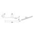 Aiko Square Double Toilet Roll Holder Chrome