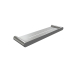 Dove Glass Shelf Chrome