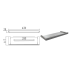 Dove Glass Shelf Chrome