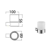 Dove Tumbler Holder Chrome