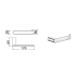 Dove Paper Holder Chrome