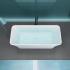 1700mm Rectangle Gloss White Acrylic Free Standing Bathtub No Overflow