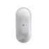 1700mm Kiama Grooved Gloss White Fluted Freestanding Bathtub 