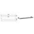 Otus Round Double Towel Rail 600mm Brushed Nickel