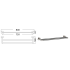 Otus Round Double Towel Rail 750mm Brushed Nickel