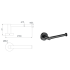 Otus L-Shaped Toilet Roll Holder Matt Black