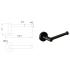 Otus L-Shaped Toilet Roll Holder Gunmetal