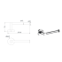 Otus L-Shaped Toilet Roll Holder Chrome