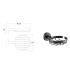 Otus Round Soap Dish Matt Black