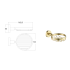 Otus Round Soap Dish Brushed Gold