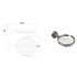 Otus Round Soap Dish Brushed Nickel