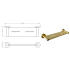 Otus Round Metal Shelf Brushed Gold