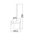 Otus Round Toilet Brush Matt Black