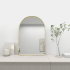 600mm Bronze Framed Bathroom Arch Mirror