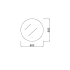 600mm Round 3 Color Backlit Bathroom LED Mirror(Touchless Sensor Switch)