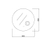 900mm Round Three Color Frameless Backlit Touchless Bathroom LED Mirror