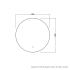 900mm Round 3 Color Backlit Bathroom LED Mirror(Touchless Sensor Switch)
