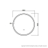 600mm Round 3 Color Frontlit Bathroom LED Mirror(Touchless Sensor Switch)
