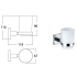 Sara Tumbler Holder Chrome