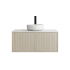 900mm Kiama Coastal Oak 1 Right Hand Drawer 1 Left Hand Door Fluted Wall Hung Vanity Cabinet Only