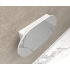 900x600mm Oval Matte White Mirror Cabinet MDF 2/DR Shaving Cabinet
