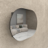 900x600mm Oval Matte Black Mirror Cabinet MDF 2/DR Shaving Cabinet