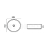 350mm Round Gloss White Ceramic Above Counter Basin Non-overflow