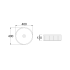 400mm Round Fluted Goss White Ceramic Basin Ribbed Art Basin Above Counter Basin