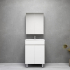 600MM Gloss White MDF Bathroom Vanity 2 Doors Free standing Cabinet Only 