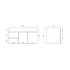 900MM Gloss White MDF Bathroom Vanity Left Drawers Wall Hung Cabinet Only