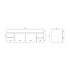 1500MM Gloss White MDF Bathroom Vanity 4 Side Drawers 2 Middle Doors Wall Hung Cabinet Only