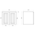 600MM Amber Matte White 2PAC MDF 2/DR Wall Hung Cabinet Only