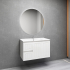 900MM Amber Matte White 2PAC MDF 2L/DW 2R/DR Wall Hung Cabinet Only