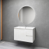 900MM Amber Matte White 2PAC MDF 2L/DW 2R/DR Wall Hung Cabinet Only