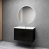 900MM Amber Matte Black 2PAC MDF 2L/DW 2R/DR Wall Hung Cabinet Only