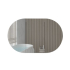 1200x750mm Oval Matte Black MDF 3/DR Shaving Cabinet