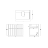 750mm Wall Hung Grooved Bathroom Vanity Matte White Finish 2 PAC Coating MDF Board Cabinet Only 