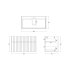 900mm Wall Hung Grooved Bathroom Vanity Matte White Finish 2 PAC Coating MDF Board Cabinet Only 