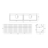 1800mm Wall Hung Grooved Bathroom Vanity Matte White Finish 2 PAC Coating MDF Board Cabinet Only 