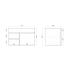 750MM Gloss White PVC Bathroom Vanity Left Drawers Wall Hung Cabinet Only 